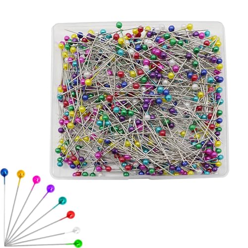 600 Stück Stecknadeln, Edelstahl Kunststoffkopf Stecknadeln, Bunte Runde Mehrfarbig Stecknadeln Nadeln für Basteln Nähen, Säumen Craft, Jewelry Komponenten Dekoration 600 Stück Stecknadeln, Edelstahl Kunststoffkopf Stecknadeln, Bunte Runde Mehrfarbig Stecknadeln Nadeln für Basteln Nähen, Säumen Craft, Jewelry Komponenten Dekoration von CANCYCC
