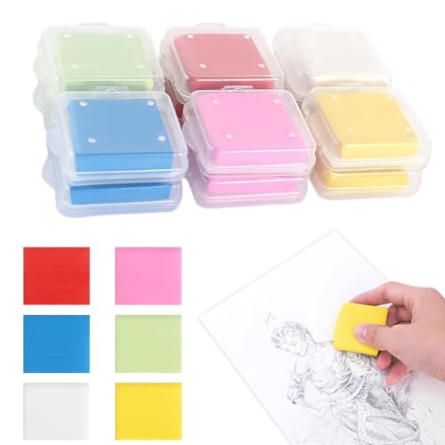 Knetradiergummis 12 Stück Weich Knetbar Radiergummis 4 x 3,5 cm DIY Kunstradierer Skizzieren Kunst Knetgummi Radierer Radiergummi für Kinder, Schule, Universität, Bunte Zeichnung, Malerei Schulbedarf Knetradiergummis 12 Stück Weich Knetbar Radiergummis 4 x 3,5 cm DIY Kunstradierer Skizzieren Kunst Knetgummi Radierer Radiergummi für Kinder, Schule, Universität, Bunte Zeichnung, Malerei Schulbedarf von CANCYCC
