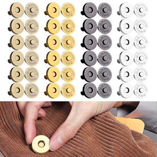 Magnetknöpfe 24 Stück Magnetische Knöpfe 18 mm Magnetverschluss Nähen 4 Farben Handarbeit Magnetknöpfe für Kleidung, taschen, DIY Stricken, Kunsthandwerk, Geldbörsen, Windbreaker Magnetknöpfe 24 Stück Magnetische Knöpfe 18 mm Magnetverschluss Nähen 4 Farben Handarbeit Magnetknöpfe für Kleidung, taschen, DIY Stricken, Kunsthandwerk, Geldbörsen, Windbreaker von CANCYCC