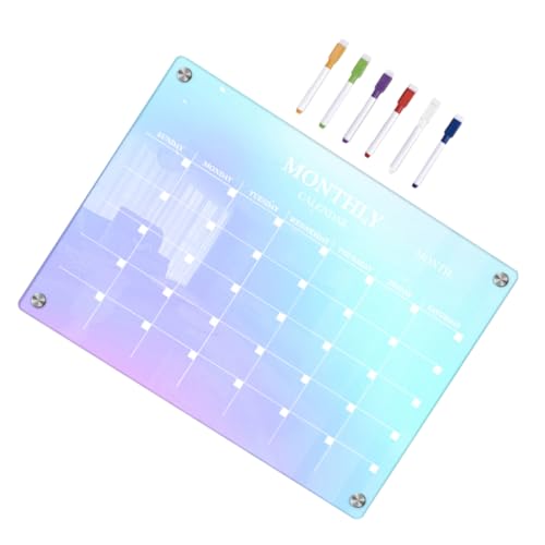 CANIGHT Wochenplaner Monatsplaner Mit Trocken Abwischbarer Tafel Acryl-monatskalender Für Kühlschrank To-do-listen-notizblock Farbiger Kalender CANIGHT Wochenplaner Monatsplaner Mit Trocken Abwischbarer Tafel Acryl-monatskalender Für Kühlschrank To-do-listen-notizblock Farbiger Kalender von CANIGHT