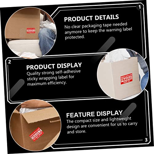 CANIGHT 1 Rolle Fragile Label Sticker Roll Selbstklebende Warnetiketten für Sicheren Versand Zerbrechliche Pakete Handle With Care Aufkleber für Kartons und CANIGHT 1 Rolle Fragile Label Sticker Roll Selbstklebende Warnetiketten für Sicheren Versand Zerbrechliche Pakete Handle With Care Aufkleber für Kartons und von CANIGHT