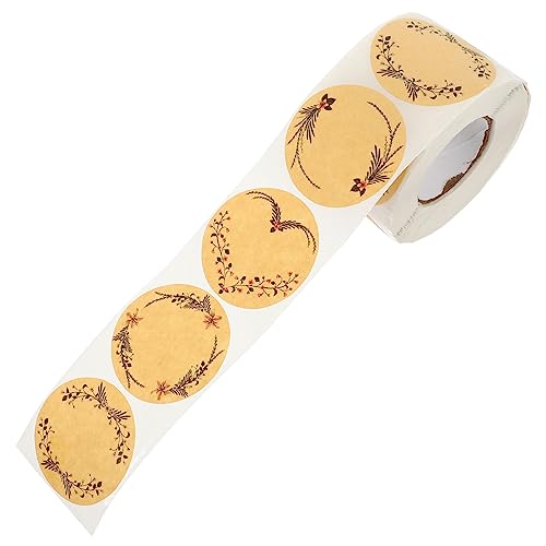 CANIGHT 1 Rolle Kraftpapieraufkleber Zarte Runde Aufkleber Verpackungsaufkleber Haushaltsgeschenkaufkleber Geschenkzubehör Siegelaufkleber Zum Backen Verpackung Briefaufkleber Zubehör CANIGHT 1 Rolle Kraftpapieraufkleber Zarte Runde Aufkleber Verpackungsaufkleber Haushaltsgeschenkaufkleber Geschenkzubehör Siegelaufkleber Zum Backen Verpackung Briefaufkleber Zubehör von CANIGHT