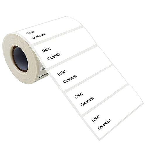 CANIGHT 1 Rolle Lebensmitteletikettenaufkleber, Entfernbare Lebensmittelaufkleber, Küchen Lebensmittelaufkleber, Entfernbare Etiketten Zur Lebensmittelaufbewahrung, Blanke Etiketten, von CANIGHT