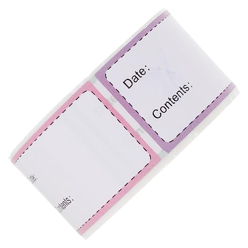 CANIGHT 1 Rolle Lebensmitteletikettenaufkleber, Kühlschranketiketten, Gefrierschrank Lebensmitteletiketten, Lebensmittelaufbewahrungsetiketten, Lebensmittelaufbewahrungsaufkleber, von CANIGHT
