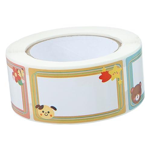 CANIGHT 1 Rolle Namensaufkleber Briefpapier Kategorie Namensaufkleber Farbige Aufkleber Zum Beschriften Farbige Etikettenaufkleber Klebe Namensschilder Geschenkaufkleber Etiketten von CANIGHT