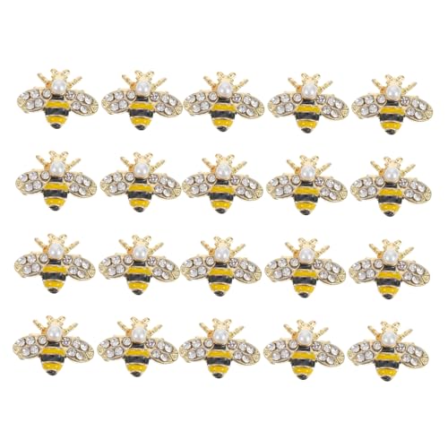 CANIGHT 1 Satz Bienen Nagelschmuck Aus Legierung Diy Nageldekoration Einzigartiges Design Für Stilvolle Maniküre Und Kreative Nagelkunst 20 Stück von CANIGHT