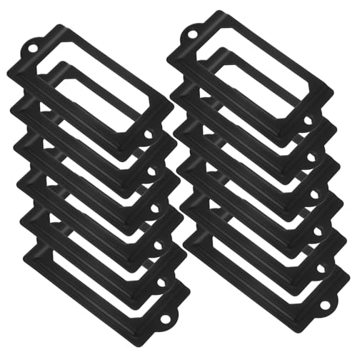 CANIGHT 1 Satz Labelrahmen für Etikettenhalter für Möbel Retro Design für Schränke Bücherregale und Schmuckkästen Robuste Metallrahmen für Langlebige Nutzung von CANIGHT