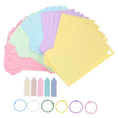 CANIGHT 1 Set Karteikarten Notizen, Karteikarten, Linierte Karteikarten, Tragbare Memo Notizbücher, Leere Taschenkarten, Notizblöcke, Wörter Karteikarten, Memokarten Im Einfachen Stil, von CANIGHT