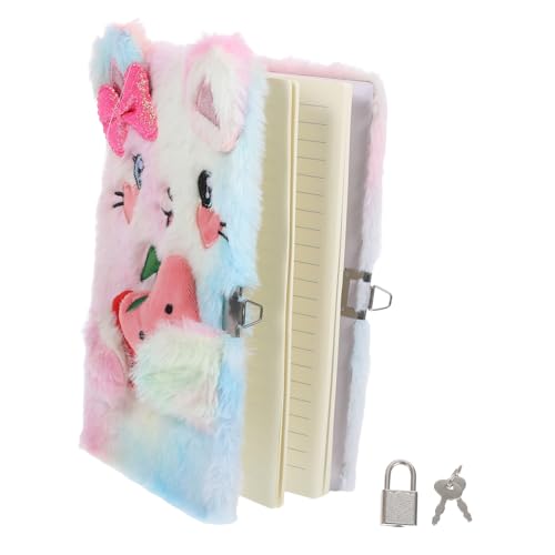 CANIGHT 1 Set Plüschkatzen-notizbuch Mit Schloss Und Schlüssel, A5, Flauschiges Tier, Abschließbares Tagebuch Schreiben, Zeichnen, Reisen, Schulaktivitäten CANIGHT 1 Set Plüschkatzen-notizbuch Mit Schloss Und Schlüssel, A5, Flauschiges Tier, Abschließbares Tagebuch Schreiben, Zeichnen, Reisen, Schulaktivitäten von CANIGHT