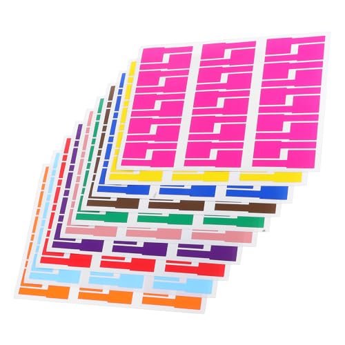 CANIGHT 10 Blatt Kabeletiketten Kabelbinder Drahtanhänger Handschrift Drahtanhänger für Kabelmanagement Elektronik Kabelorganisator und Klassifizierung von CANIGHT
