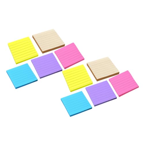 CANIGHT 10 Notizpapier Notizaufkleber Fürs Büro, Notizaufkleber Für Die Schule, Memoaufkleber Im Schlichten Design, Tragbare Memoaufkleber, Zerreißbare Notizblöcke Aus Papier, von CANIGHT