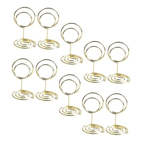 CANIGHT 10 Stück Notizordner, Memo Clips, Tischnummernhalter Für Hochzeiten, Bildhalter, Namenskartenhalter, Tischkartenhalter, Platzkartenhalter, Tischschildhalter, Bildständer Für Den von CANIGHT