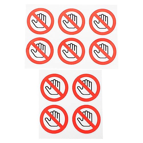 CANIGHT 10 Stück Warnschild Aufkleber, Selbstklebend, Sicherheitsschilder, Vorsichtsaufkleber, „Berührungsverbot“ Schild, Sicherheitsaufkleber Für Maschinen, Aufkleber Für Autos, von CANIGHT
