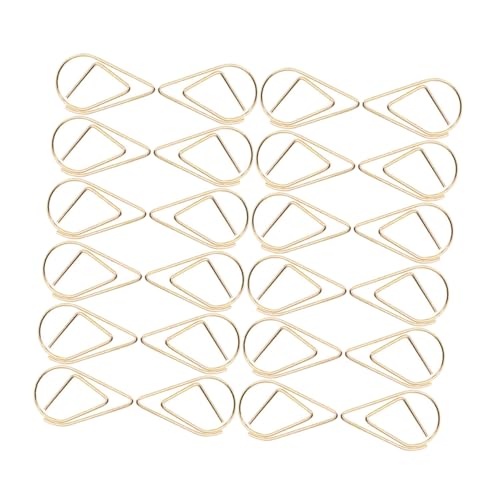 CANIGHT 100 Stück Mini Metall Büroklammern Design Kleine Papierklammern für Akten Dokumentenhalter Clips aus Stahl Kreative und Praktische Heftklammern für Büro und Zuhause von CANIGHT