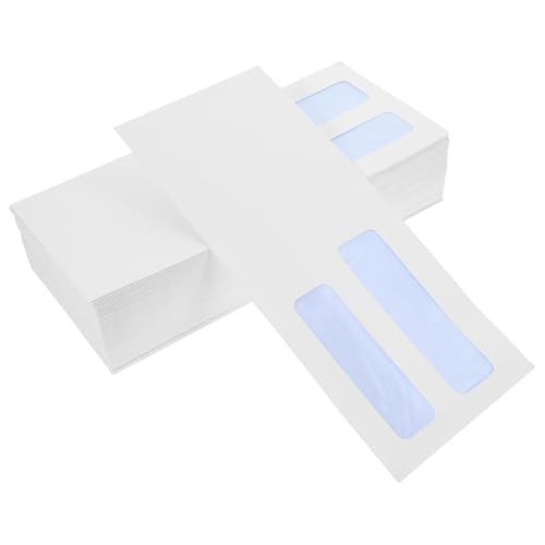 CANIGHT 100 Stück Selbstklebende Sicherheitsumschläge Für Geschäftsschecks, Doppelfenster-versandtaschen Für Den Dokumentenversand, Weiße, Sichere Geschäftsumschläge CANIGHT 100 Stück Selbstklebende Sicherheitsumschläge Für Geschäftsschecks, Doppelfenster-versandtaschen Für Den Dokumentenversand, Weiße, Sichere Geschäftsumschläge von CANIGHT
