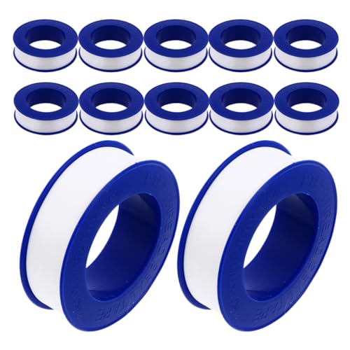 CANIGHT 12 Rollen Dichtungsband Ptfe Klempnerband Wasserleckband Wasserhahnband Dichtungsband Duschkopfband Rohrband Für Wasserlecks Klebeband Duschband Klempnerband Für Gartenschläuche von CANIGHT