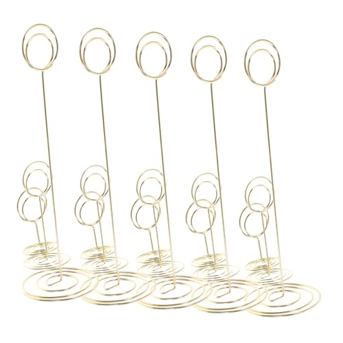 CANIGHT 15 Stück Esstischnummern Clip, Fotokartenhalter, Metallkartenhalter, Picks, Memo Clip, Tischschildhalter, Metall Tischkartenhalter, Tischnummernhalter, Namenskartenhalter, von CANIGHT