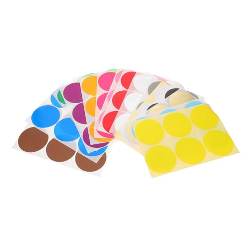 CANIGHT 16 Blätter Codierungspunktaufkleber, Runde Klebeetiketten, Entfernbare Kreisaufkleber, Zubehör Für Die Organisation Im Büro Und Klassenzimmer, 80 Mm CANIGHT 16 Blätter Codierungspunktaufkleber, Runde Klebeetiketten, Entfernbare Kreisaufkleber, Zubehör Für Die Organisation Im Büro Und Klassenzimmer, 80 Mm von CANIGHT