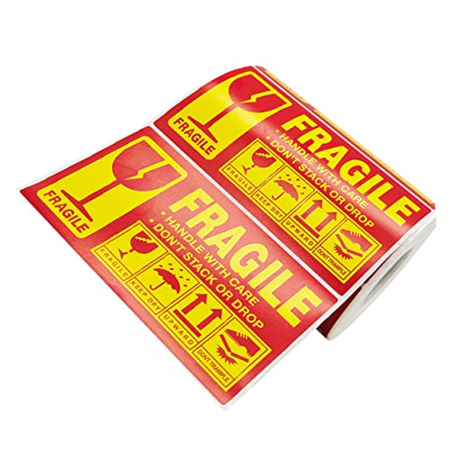 CANIGHT 1Rolle Versandwarnaufkleber Selbstklebende Fragile Etiketten für Sichere Verpackungen Langlebig und Flexibel für und Transporte CANIGHT 1Rolle Versandwarnaufkleber Selbstklebende Fragile Etiketten für Sichere Verpackungen Langlebig und Flexibel für und Transporte von CANIGHT