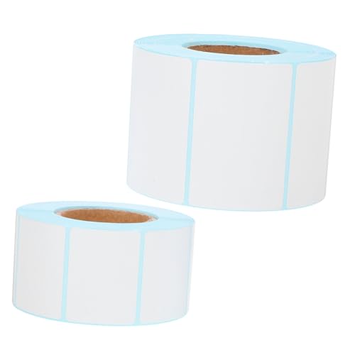 CANIGHT 2 Rollen Rechteckige Etiketten Thermoetiketten Namensetiketten Aufkleber Expressetiketten Aufkleberpapier Selbstklebende Adressetiketten Versandetiketten Thermoklebeetiketten von CANIGHT