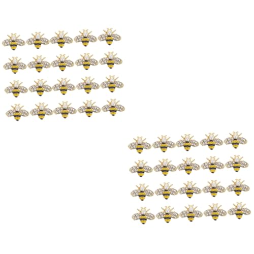 CANIGHT 2 Sätze Bienenform Nagel Charms Nageldekoration Aus Legierung Für Diy Nail Art Für Kreative Designs Und Persönliche 20 Stück * 2 CANIGHT 2 Sätze Bienenform Nagel Charms Nageldekoration Aus Legierung Für Diy Nail Art Für Kreative Designs Und Persönliche 20 Stück * 2 von CANIGHT