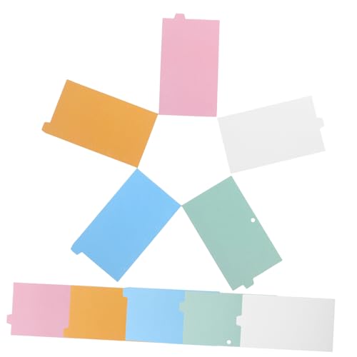 CANIGHT 2 Sets Ordnerregister, Notizbuch Teiler, Index Klassifizierungsetiketten, Index Teiler, Notizblock Teilerregister, Gelochte Ordner Teiler, Seitenteiler, Notizblock Teiler, Büro von CANIGHT