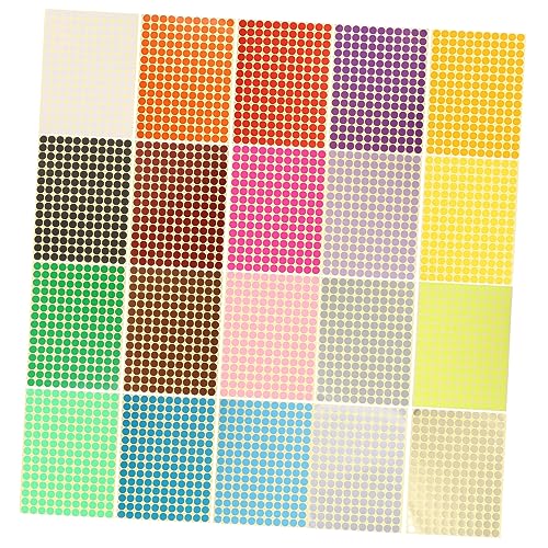 CANIGHT 20 Sheets Adhesive Rund Aufkleber Colorful Label Farbige Leuchtende Abnehmbare Punktetikett Punktaufkleber Runde Farbiger Kreis Etikettenaufkleber Blätter Round Classification CANIGHT 20 Sheets Adhesive Rund Aufkleber Colorful Label Farbige Leuchtende Abnehmbare Punktetikett Punktaufkleber Runde Farbiger Kreis Etikettenaufkleber Blätter Round Classification von CANIGHT