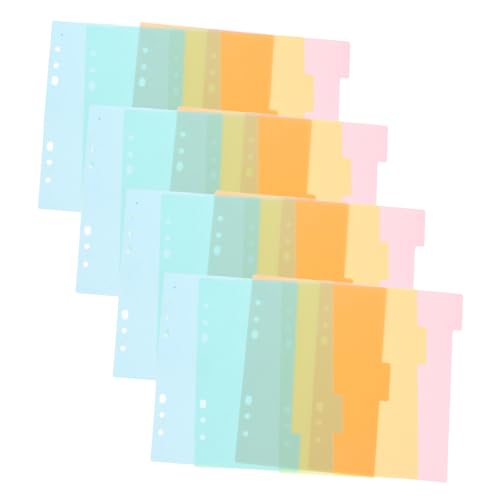 CANIGHT 20 Stück Harte Binder-register Notizblock-register Loseblatt-register Auswechselbare Binder-register von CANIGHT