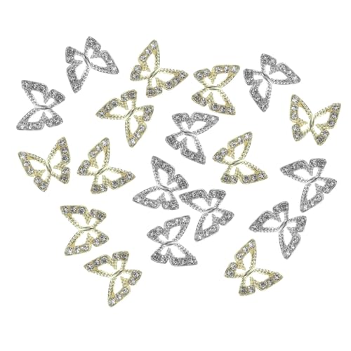 CANIGHT 20 Stück Nagel Diamant Schmuck, Maniküre Dekore, Damen Nagel Charms, Süße Nagel Charms, Maniküre Zubehör, DIY Nagel Charms, Nagel Charms Für Frauennägel, Schmetterlings Nagel CANIGHT 20 Stück Nagel Diamant Schmuck, Maniküre Dekore, Damen Nagel Charms, Süße Nagel Charms, Maniküre Zubehör, DIY Nagel Charms, Nagel Charms Für Frauennägel, Schmetterlings Nagel von CANIGHT