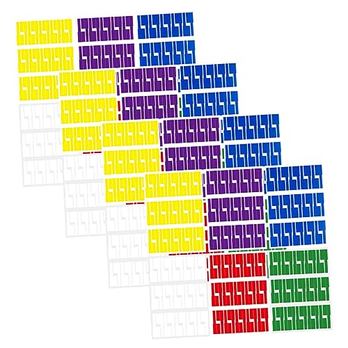 CANIGHT 24 Blätter Handschriftlich Bedruckte, Wasserfeste Und Reißfeste, Bunte Kabeletiketten Vom Typ P, Beschreibbare Kabeletiketten, Kabelkennzeichnungsetiketten, Kabelmanagement CANIGHT 24 Blätter Handschriftlich Bedruckte, Wasserfeste Und Reißfeste, Bunte Kabeletiketten Vom Typ P, Beschreibbare Kabeletiketten, Kabelkennzeichnungsetiketten, Kabelmanagement von CANIGHT