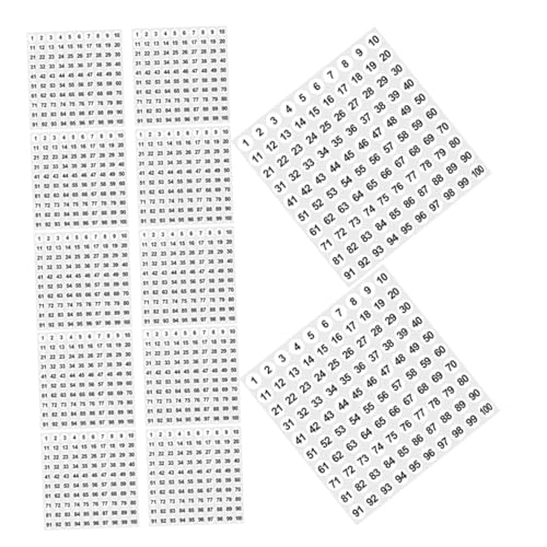 CANIGHT 2500 Stück Nummernaufkleber Abziehbare Wasserdichte Vinyletiketten für Sortierung Organisation im Klassenzimmer und Büro Selbstklebende Kleine Sticker aus Beschichtetem Papier CANIGHT 2500 Stück Nummernaufkleber Abziehbare Wasserdichte Vinyletiketten für Sortierung Organisation im Klassenzimmer und Büro Selbstklebende Kleine Sticker aus Beschichtetem Papier von CANIGHT
