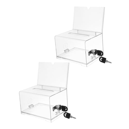 CANIGHT 2Stücke Transparente Visitenkartenbox Multifunktionale Acryl Aufbewahrungsbox mit Schloss für Büro und Veranstaltungen Stabil und Langlebig Organisiert Ihre Karten CANIGHT 2Stücke Transparente Visitenkartenbox Multifunktionale Acryl Aufbewahrungsbox mit Schloss für Büro und Veranstaltungen Stabil und Langlebig Organisiert Ihre Karten von CANIGHT