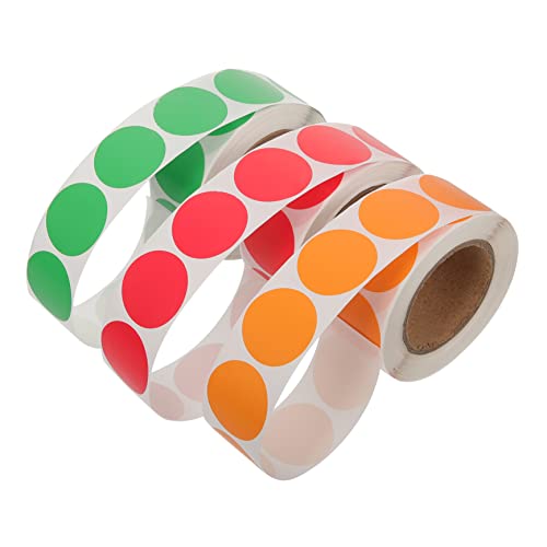 CANIGHT 3 Rollen Farbige Runde Punktaufkleber Selbstklebende für Markierung und Farbcodierung für Büro Zuhause und Schulprojekte CANIGHT 3 Rollen Farbige Runde Punktaufkleber Selbstklebende für Markierung und Farbcodierung für Büro Zuhause und Schulprojekte von CANIGHT