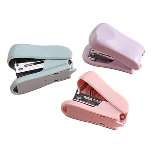 CANIGHT 3 Teiliger Handhefter, Buchhefter, Tischhefter, Taschenhefter Aus Kunststoff, Plastikhefter, Schreibwaren, Lehrerhefter, Kompakthefter, Mini Handhefter, Bürohefter, Handhefter von CANIGHT