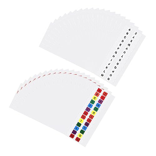 CANIGHT Seitenmarker Aufkleber Haftregisterkarten Etikett Bedruckbar Registerkarten Für Ordner Seitenregisterkarten Alphabet Registerkarten von CANIGHT