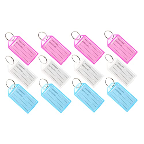 CANIGHT 30Stücke Schlüsselanhänger Beschriftbare Id Tags mit Starkem Split Ring Mehrzweck Schlüsselketten für Zuhause und Haustiere für Hotelschlüssel von CANIGHT