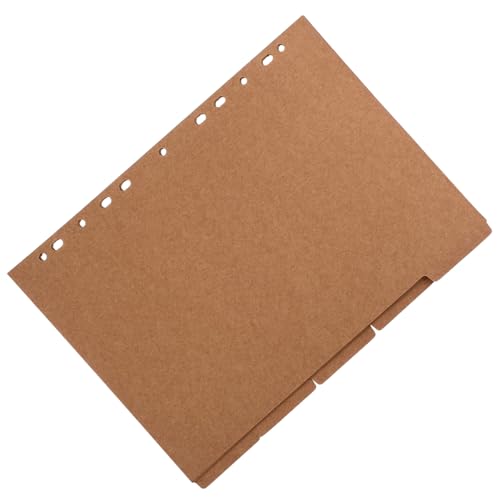 CANIGHT 4 Loseblatt Buch Ästhetische Trennblätter Notizblock Trennblätter Gestanzte Binder Trennblätter Abnehmbare Binder Register Loseblatt Seitenmarkierungen Farbige Seitenmarkierungen von CANIGHT