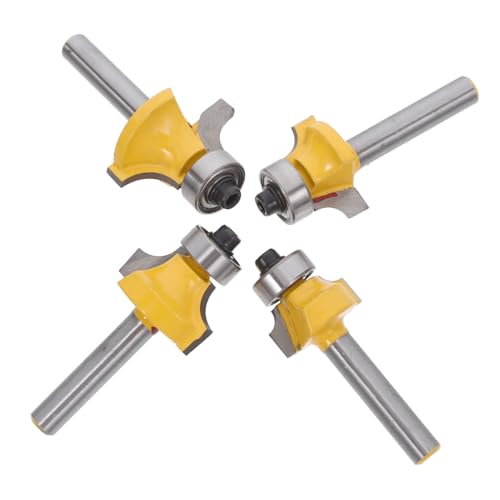 CANIGHT 4 Stück Teiliges Fräser mit Rundüberfräsern für Holzverarbeitung für Präzises Trimmen und Abrunden von Kanten Hochwertige Schneidköpfe für Professionelle Ergebnisse CANIGHT 4 Stück Teiliges Fräser mit Rundüberfräsern für Holzverarbeitung für Präzises Trimmen und Abrunden von Kanten Hochwertige Schneidköpfe für Professionelle Ergebnisse von CANIGHT
