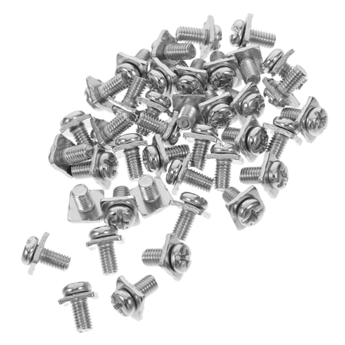 CANIGHT 40 Satz Teiliges Schraubenset mit Quadratischen Unterlegscheiben Vernickelte Terminalschrauben Stabile Schrauben für Elektrische Klemmen Einfache Montage Langlebig CANIGHT 40 Satz Teiliges Schraubenset mit Quadratischen Unterlegscheiben Vernickelte Terminalschrauben Stabile Schrauben für Elektrische Klemmen Einfache Montage Langlebig von CANIGHT