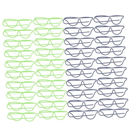 CANIGHT 40 Stück Brillenförmige Büroklammern aus Metall Lustige Eyewear Papierclips für Notizbuch Dokumente Ordner für Schule Büro Zuhause Grüne Schwarze Klammern CANIGHT 40 Stück Brillenförmige Büroklammern aus Metall Lustige Eyewear Papierclips für Notizbuch Dokumente Ordner für Schule Büro Zuhause Grüne Schwarze Klammern von CANIGHT