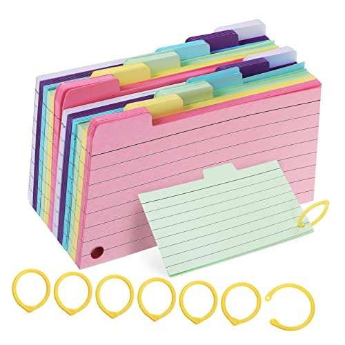 CANIGHT 450 Stück Spiral Notizblöcke mit Binder Ringen für Lernkarten und Notizen Liniert Tragbar Langlebig für Büro Studium und Kreative Projekte Zufällige Farbe Zufällige Farbe von CANIGHT