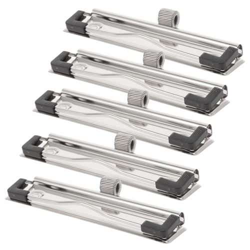CANIGHT 5 Stück Dateiordner Clip Mini Clip Montierbar Für Dokumente Praktisches Briefpapier Für Büro Bauunternehmer Boards Board Metall Zwischenablage Planer Clips Krankenpflege von CANIGHT