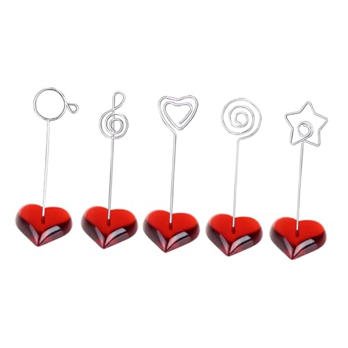 CANIGHT Fotoclip Notizclip Aus Harz Und Metall 5 Stück Für Schreibtisch Tischschildhalter Memo-clips Fotohalter Und Kartenhalter von CANIGHT