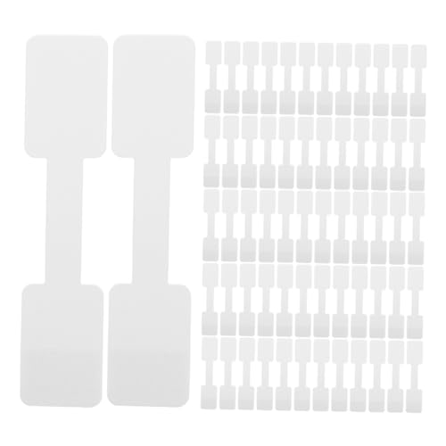 CANIGHT 500 Stück Selbstklebende Preisschilder selbstklebende Armbandanhänger Schmuckanhänger für die Preisgestaltung Schmuckanhänger Verkauf Preisschilder für Halsketten Papier Weiß von CANIGHT
