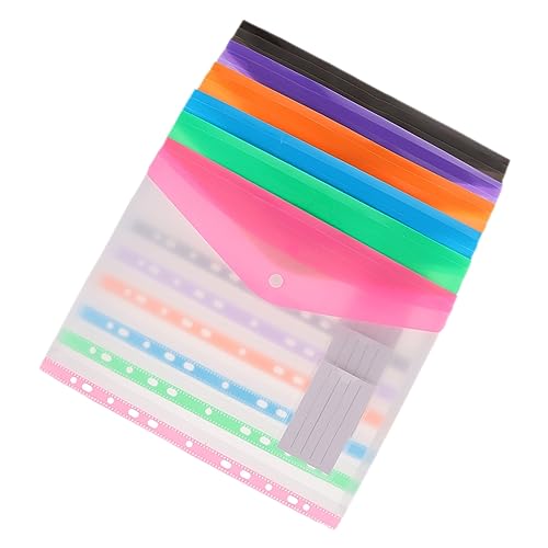 CANIGHT 6 Stück Dokumententaschen Transparente Aufbewahrungstaschen für Büro und Schule für Organisation von Unterlagen Rechnungen und Karten von CANIGHT