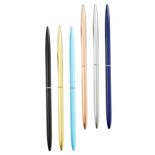 CANIGHT 6 Stück Signierstifte Mehrzweckstifte Business Signature Pen Metallstift Bürostift Metallkugelschreiber Desktop Kugelschreiber Schreibstift Multifunktionsstift Tischkugelschreiber von CANIGHT