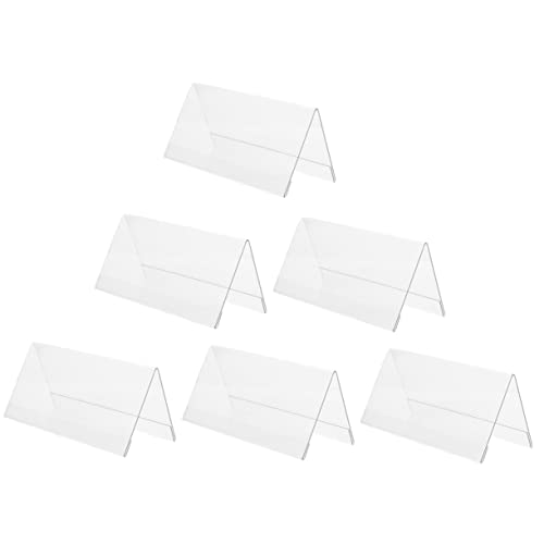 CANIGHT 6 Teilige Konferenztischkarten, Blankoschilder, Etikettenständer, Schreibtisch Namensschild, Tischnummernhalter, Durchsichtiger Sitzständer, Großes Acrylschild, von CANIGHT