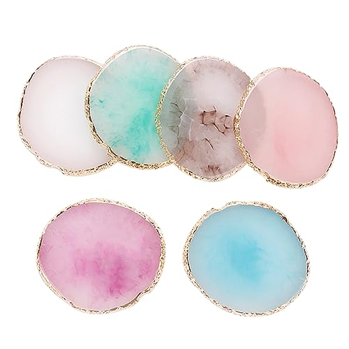 CANIGHT 6 Teilige Nagelpalette, Nagellack Mischpalette, Maniküre Farbmischpalette, Farbpalettentablett, Malmischpalette, Transparente Nägel, Nageldisplay, Malpalette von CANIGHT