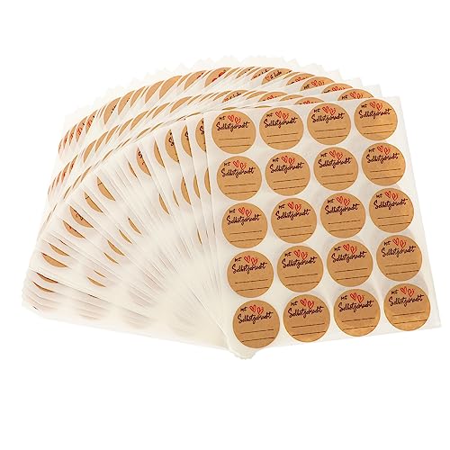 CANIGHT 600 Blatt Selbstklebende Etiketten Dekorative Geschenkaufkleber Kleine Beschriftungsaufkleber Personalisierte Namensschilder von CANIGHT