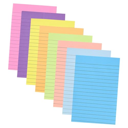 CANIGHT 8 Fluoreszierende Horizontale Linien Für Büro Und Schule, Multifunktionale Notizaufkleber, Süße Notizaufkleber, Selbstklebende Notizblöcke, Notizblöcke Fürs Büro, Karten, Klebrige CANIGHT 8 Fluoreszierende Horizontale Linien Für Büro Und Schule, Multifunktionale Notizaufkleber, Süße Notizaufkleber, Selbstklebende Notizblöcke, Notizblöcke Fürs Büro, Karten, Klebrige von CANIGHT